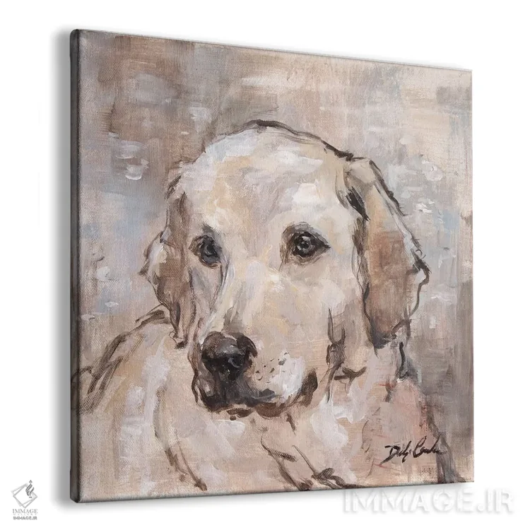 تابلو لابرادور دوست داشتنی (سگ) اثر دبی کولز - نمای پرسپکتیو محصول