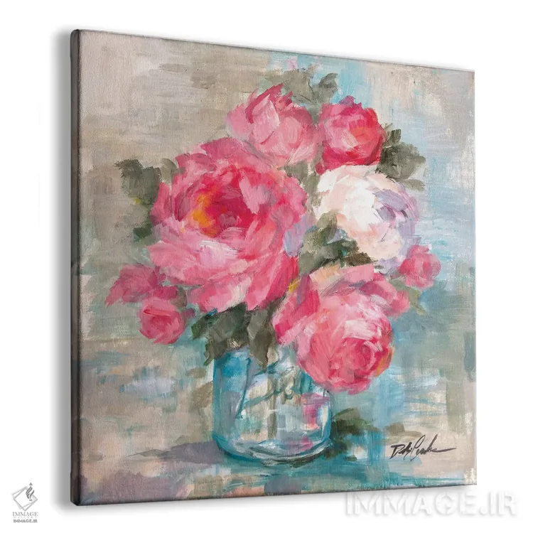 تابلو رزهای تابستانی ۱ اثر دبی کولز - نمای پرسپکتیو محصول
