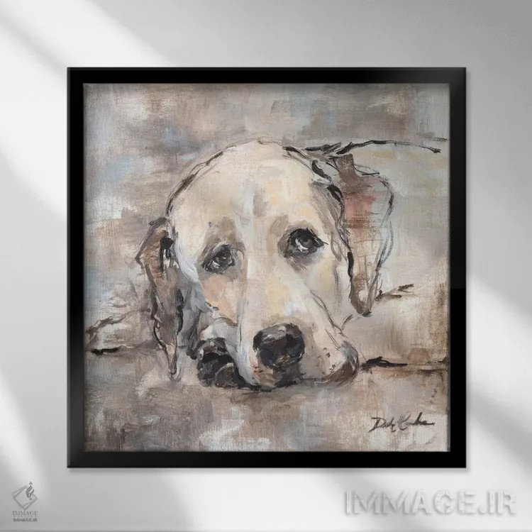 تابلو روزهای تنبل اثر دبی کولز - نمای قابدار مشکی