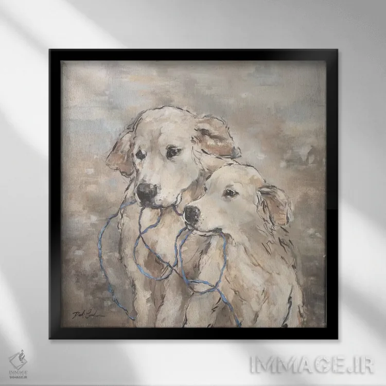 تابلو خانواده اثر دبی کولز - نمای قابدار مشکی