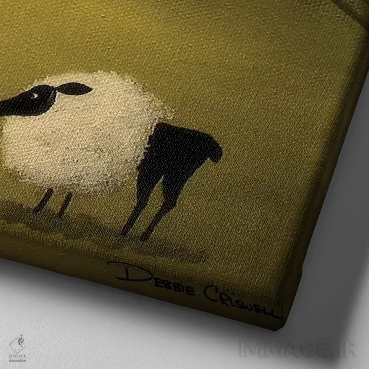 تابلو مصالحه اثر دبی کریسول - نمای نزدیک بافت بوم