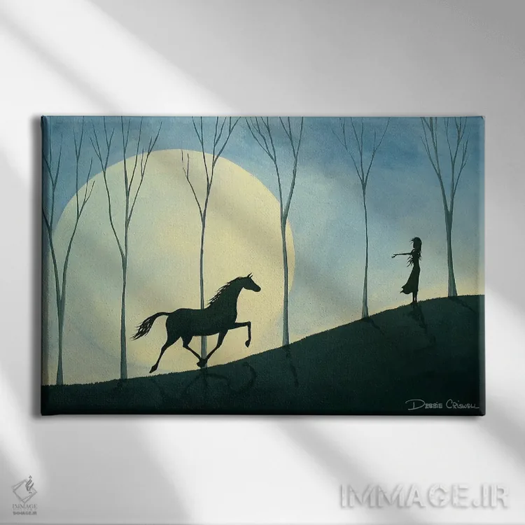 تابلو حس و حال اثر دبی کریسول - نمای روبهرو روی دیوار