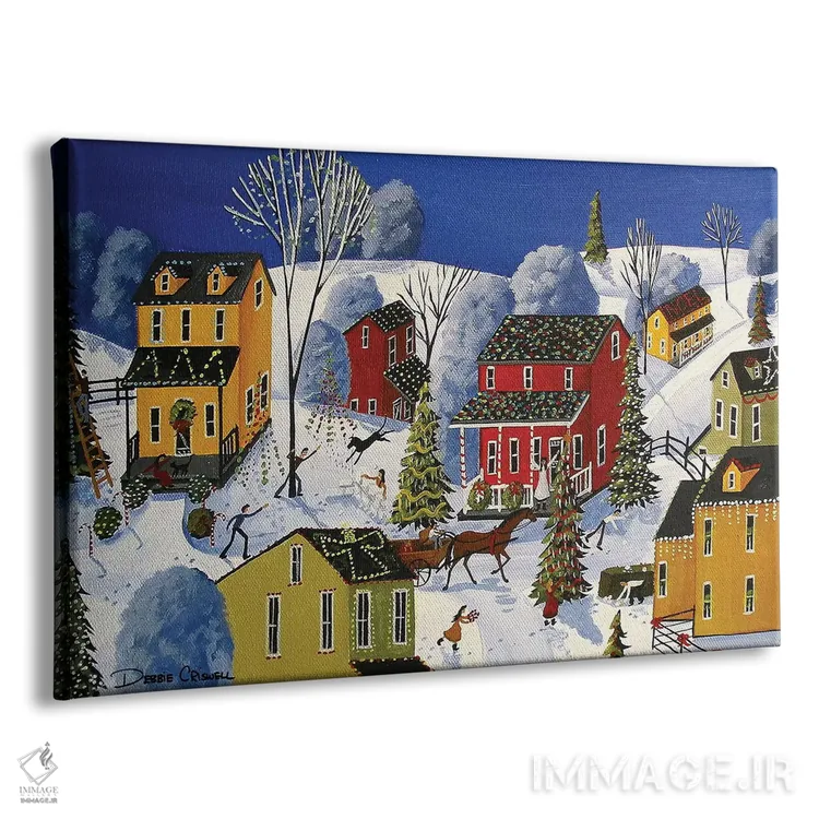 تابلو همه درخشش کریسمس اثر دبی کریسول - نمای پرسپکتیو محصول