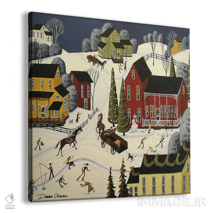 تابلو شادی کریسمس اثر دبی کریسول - نمای پرسپکتیو محصول