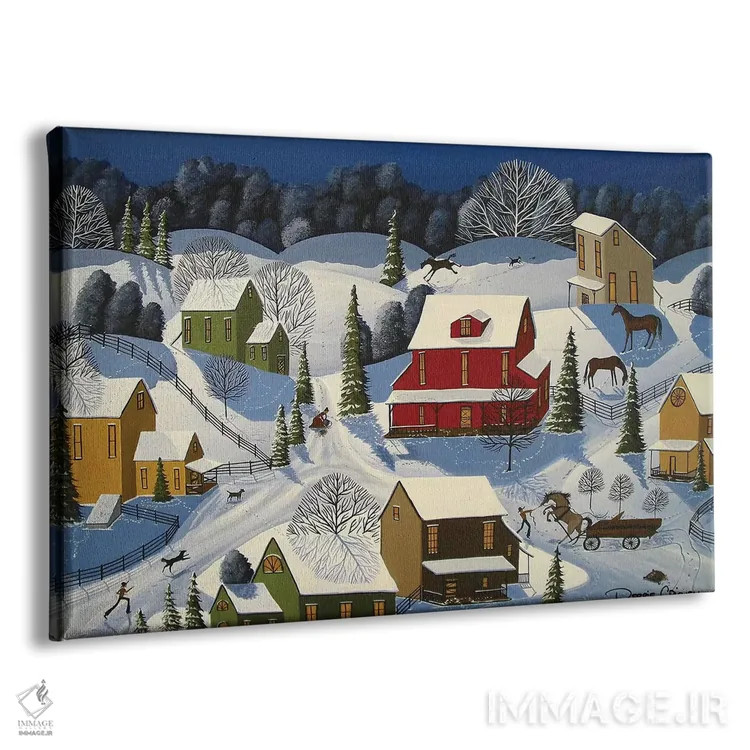 تابلو گربه و موش اثر دبی کریسول - نمای پرسپکتیو محصول