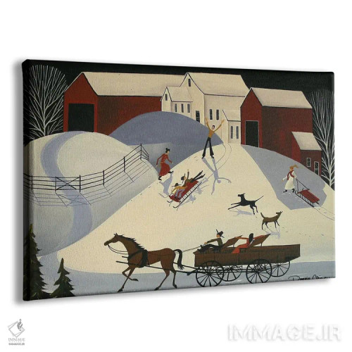 تابلو اولین سورتمهسواری بابی اثر دبی کریسول - نمای پرسپکتیو محصول