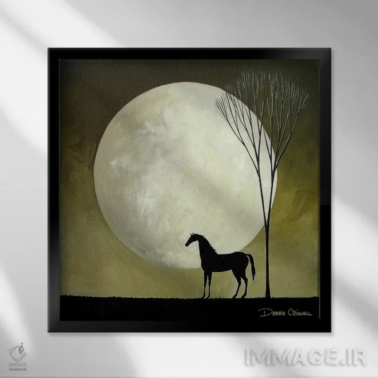 تابلو چشمانداز اثر دبی کریسول - نمای قابدار مشکی