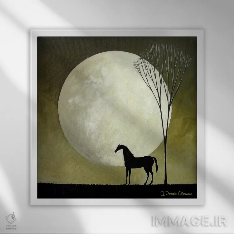 تابلو چشمانداز اثر دبی کریسول - نمای قابدار سفید