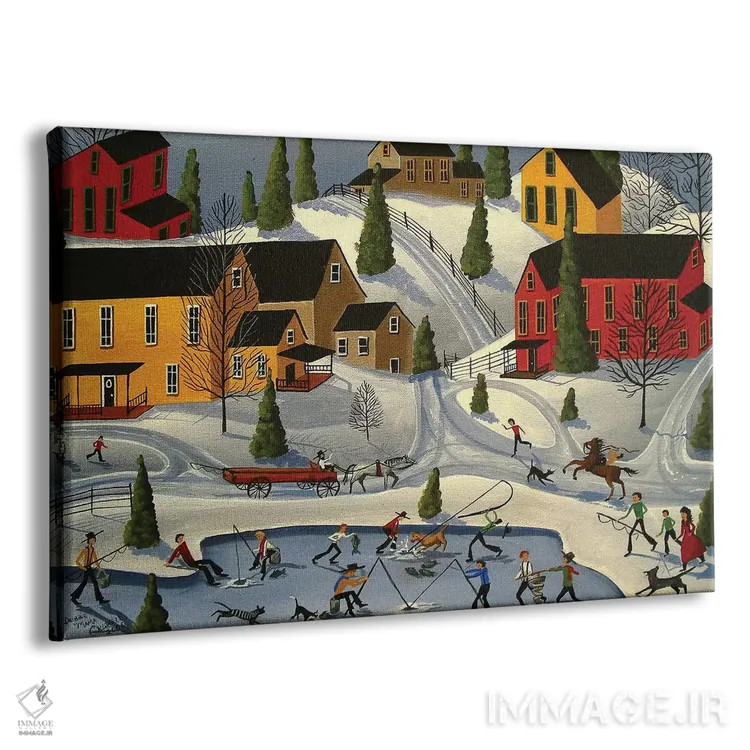 تابلو ماهیگیری روی یخ اثر دبی کریسول - نمای پرسپکتیو محصول