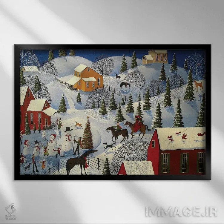 تابلو هدایای مادربزرگ اثر دبی کریسول - نمای قابدار مشکی