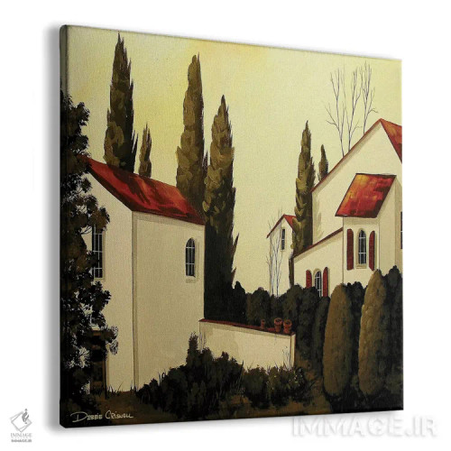 تابلو بوم و پوستر دیواری طرح «A Side Yard In Tuscany» اثر Debbie Criswell - نمای پرسپکتیو محصول