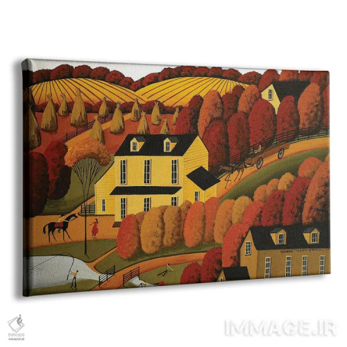 تابلو بوم و پوستر دیواری طرح «Down In The Valley» اثر Debbie Criswell - نمای پرسپکتیو محصول