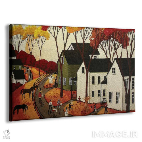 تابلو بوم و پوستر دیواری طرح «Early Halloween» اثر Debbie Criswell - نمای پرسپکتیو محصول