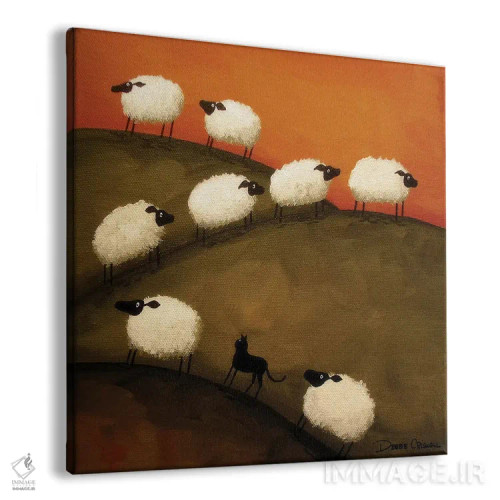 تابلو بوم و پوستر دیواری طرح «Part Of the Crowd» اثر Debbie Criswell - نمای پرسپکتیو محصول