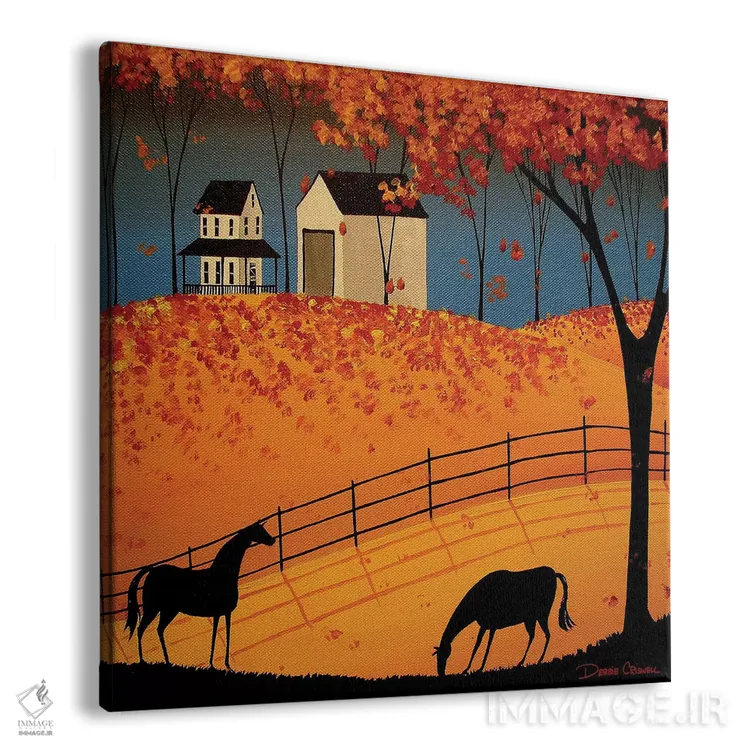 تابلو بوم و پوستر دیواری طرح «Shadows Of Autumn» اثر Debbie Criswell - نمای پرسپکتیو محصول