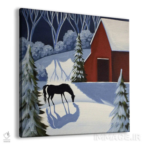 تابلو شب زمستانی اثر دبی کریسول - نمای پرسپکتیو محصول