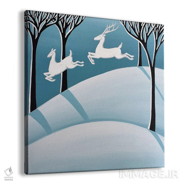 تابلو هدایت گوزنهای قطبی اثر دبی کریسول - نمای پرسپکتیو محصول