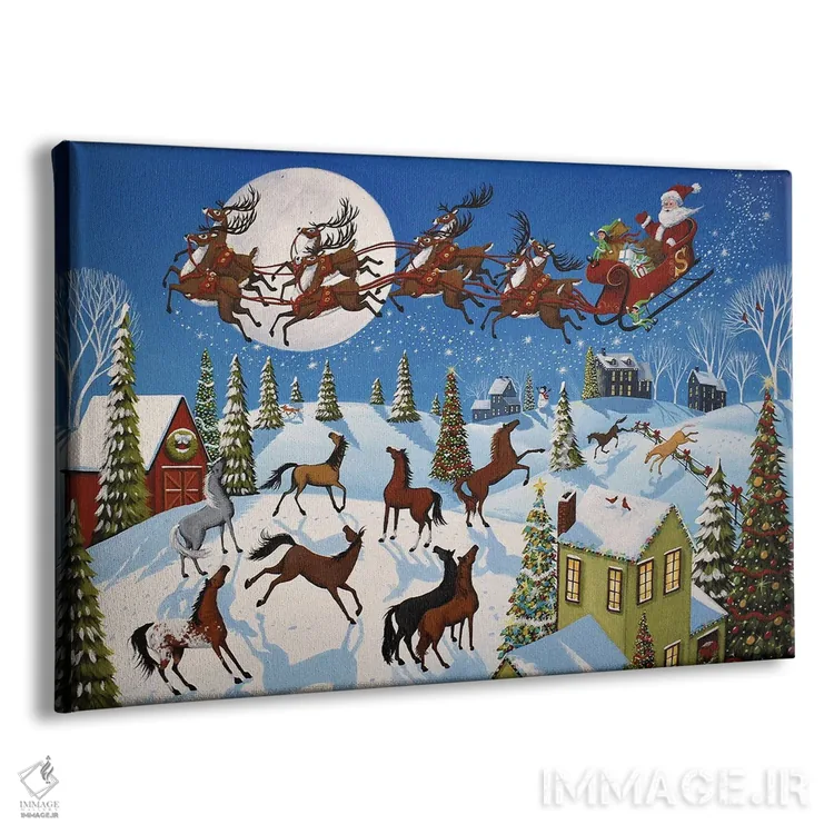 تابلو کریسمس جادویی اثر دبی کریسول - نمای پرسپکتیو محصول