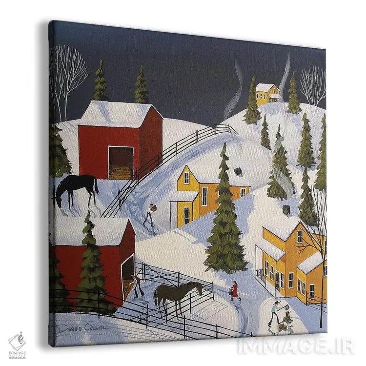 تابلو کارهای زمستانی اثر دبی کریسول - نمای پرسپکتیو محصول