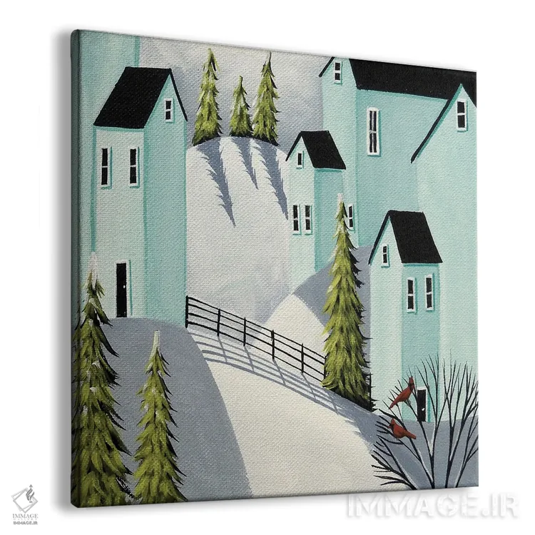 تابلو کارباورالهای دوستداشتنی (پرندهها) اثر دبی کریسول - نمای پرسپکتیو محصول