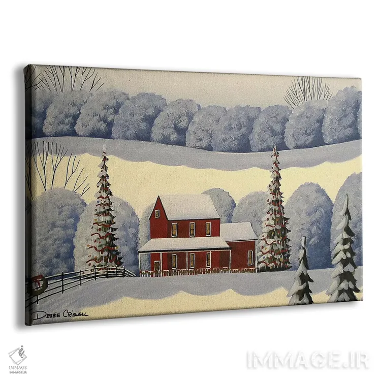 تابلو خانهٔ کریسمس اثر دبی کریسول - نمای پرسپکتیو محصول