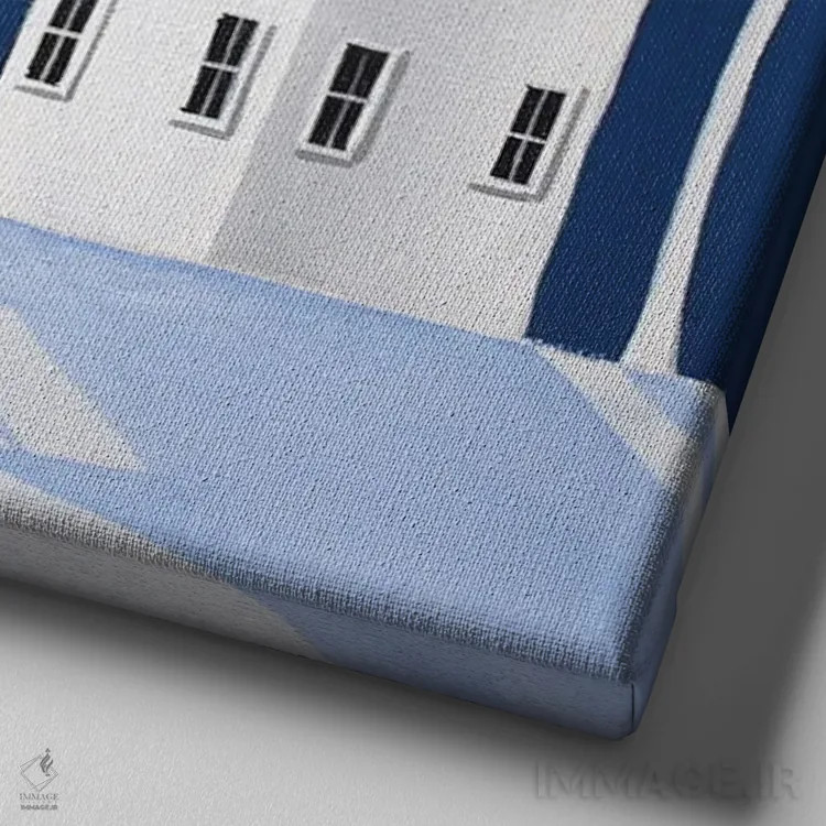 تابلو ماه زمستانی اثر دبی کریسول - نمای نزدیک بافت بوم