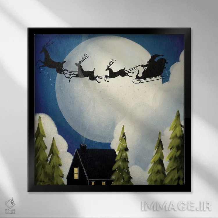 تابلو جادو اثر دبی کریسول - نمای قابدار مشکی