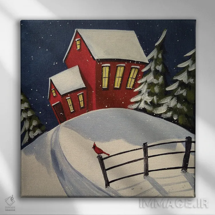 تابلو برکت کارباورال (پرنده) اثر دبی کریسول - نمای روبهرو روی دیوار