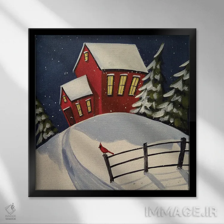 تابلو برکت کارباورال (پرنده) اثر دبی کریسول - نمای قابدار مشکی