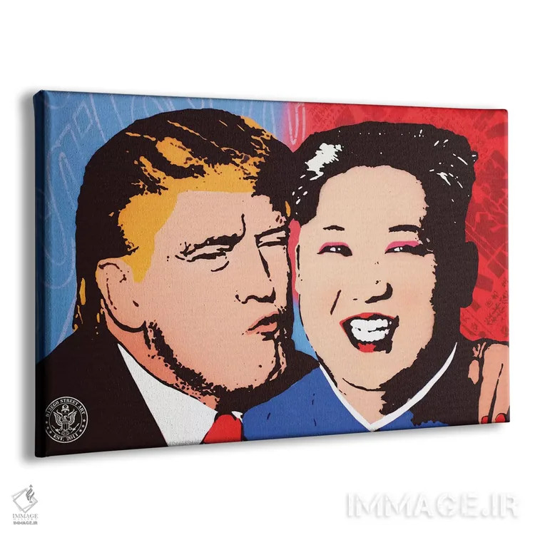 تابلو بوسه بده و آشتی کن اثر دی۱۳ایگو - نمای پرسپکتیو محصول