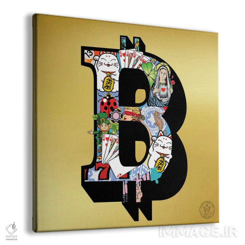 تابلو بیتکوین خوششانس اثر دی۱۳ایگو - نمای پرسپکتیو محصول