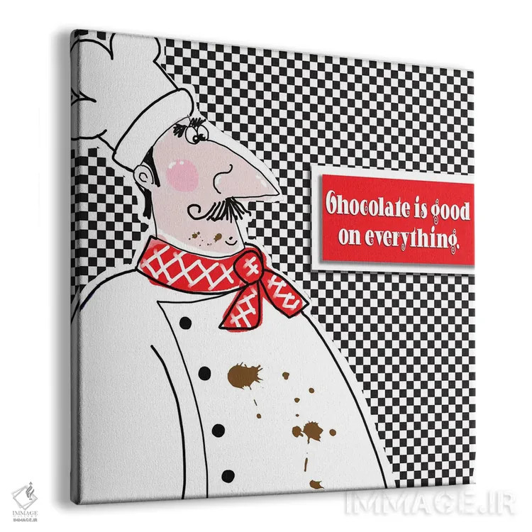 تابلو سرآشپز "بون اپتیت" یک اثر دیدر موشر - نمای پرسپکتیو محصول