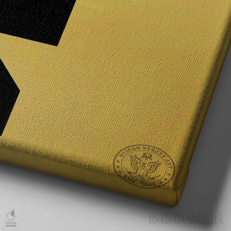 تابلو ین خوششانس اثر دی۱۳ایگو - نمای نزدیک بافت بوم