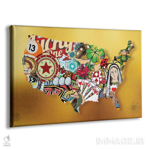 تابلو ایالات متحد شانس اثر دی۱۳ایگو - نمای پرسپکتیو محصول