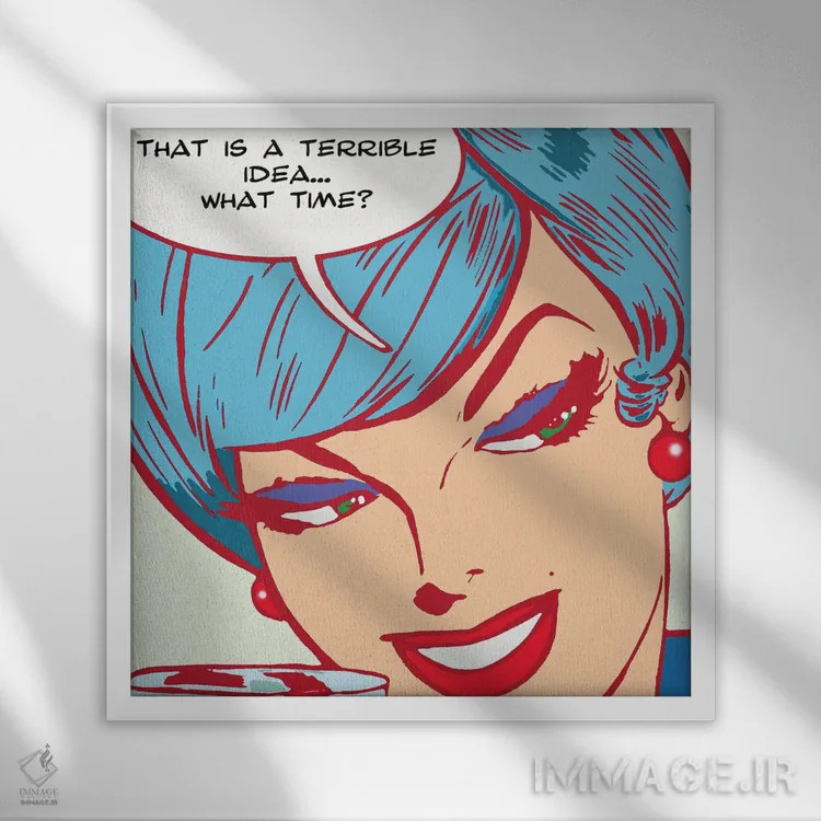 تابلو فکر وحشتناک اثر دی۱۳ایگو - نمای قابدار سفید