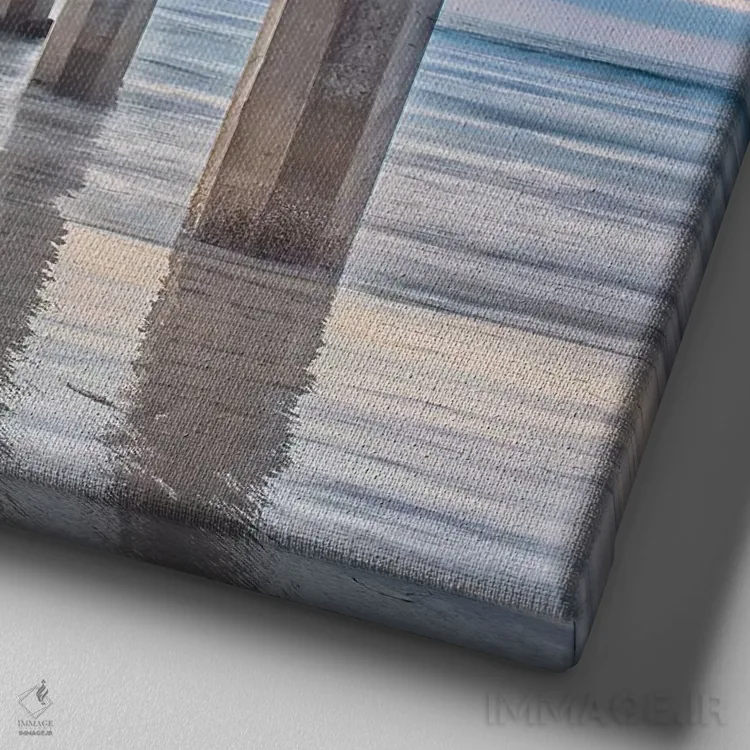 تابلو اسکریپس پیر (اسکله اسکریپس) اثر دانیتا دلیمنت - نمای نزدیک بافت بوم