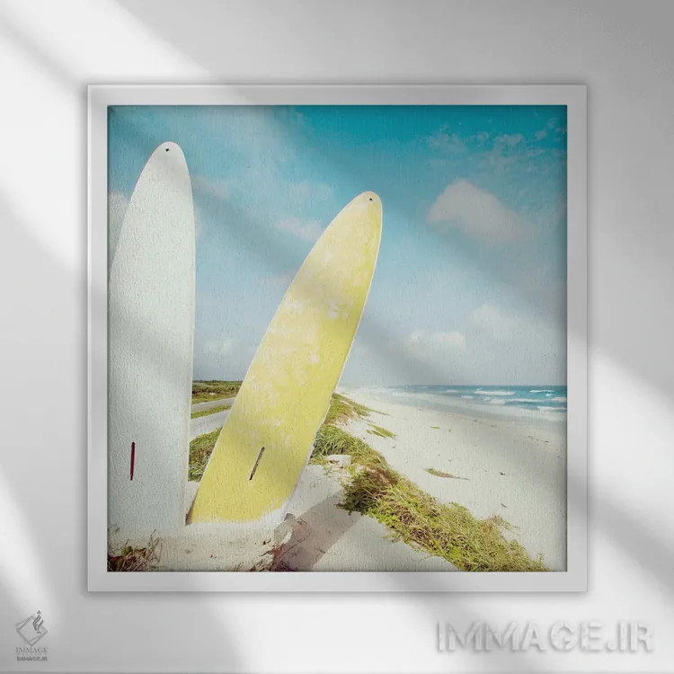 تابلو ساحل پونتا مورِنا اثر دانیتا دلیمنت - نمای قابدار سفید