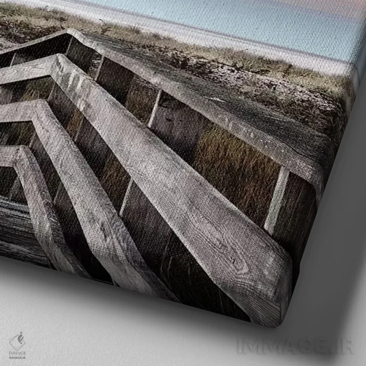 تابلو سپیدهدم چتهم اثر دانیتا دلیمنت - نمای نزدیک بافت بوم