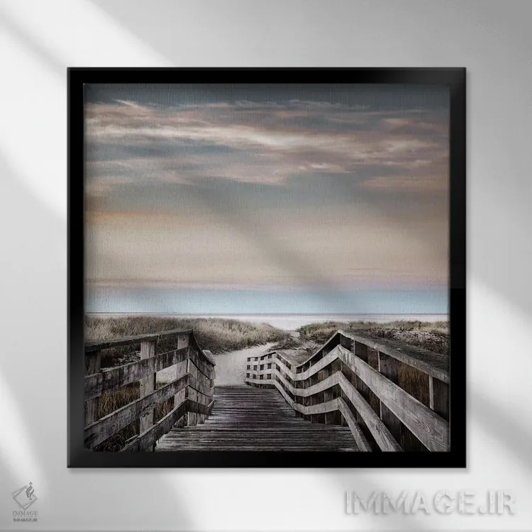 تابلو سپیدهدم چتهم اثر دانیتا دلیمنت - نمای قابدار مشکی