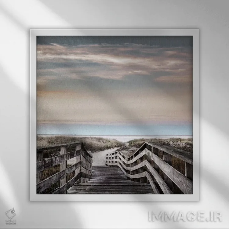 تابلو سپیدهدم چتهم اثر دانیتا دلیمنت - نمای قابدار سفید