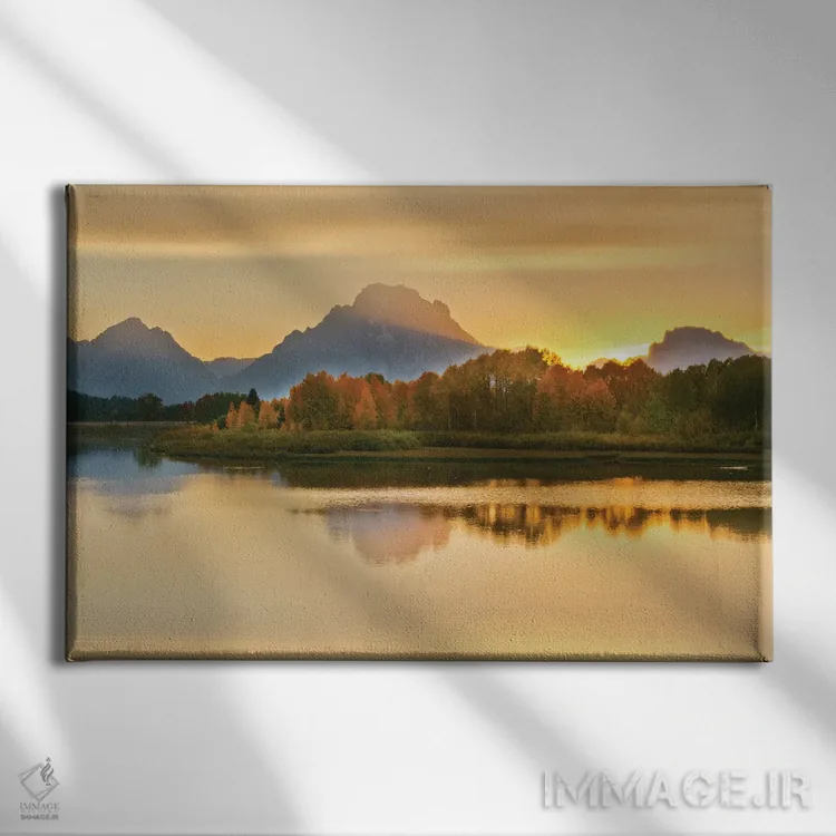 تابلو لبه غروب اثر دانیتا دلیمنت - نمای روبهرو روی دیوار