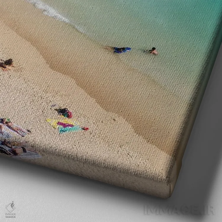 تابلو وایکیکی از نمای هوایی اثر دانیتا دلیمنت - نمای نزدیک بافت بوم