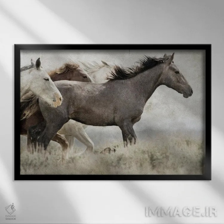 تابلو لبه رعدآسا (مضطرب/دگرگون) اثر دانیتا دلیمنت - نمای قابدار مشکی