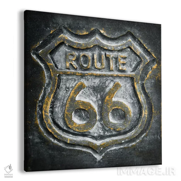 تابلو جاده ۶۶ اثر دانیتا دلیمنت - نمای پرسپکتیو محصول