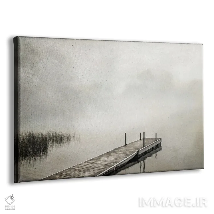 تابلو اسکله مهآلود اثر دانیتا دلیمنت - نمای پرسپکتیو محصول