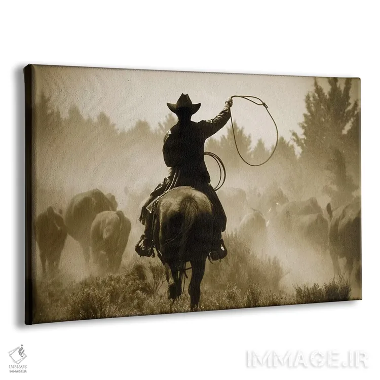 تابلو طناب و سواری اثر دانیتا دلیمنت - نمای پرسپکتیو محصول