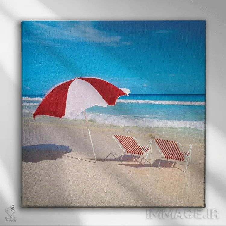 تابلو ساحل درخشان اثر دانیتا دلیمنت - نمای روبهرو روی دیوار
