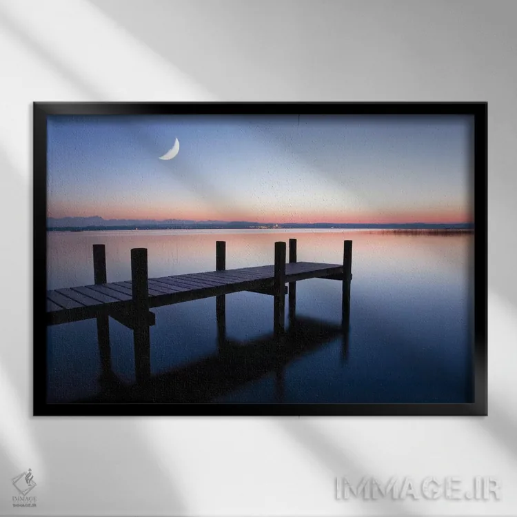 تابلو ساعت جادویی (نور عکاسی) اثر دانیتا دلیمنت - نمای قابدار مشکی