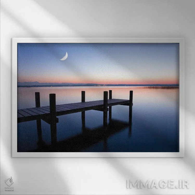 تابلو ساعت جادویی (نور عکاسی) اثر دانیتا دلیمنت - نمای قابدار سفید