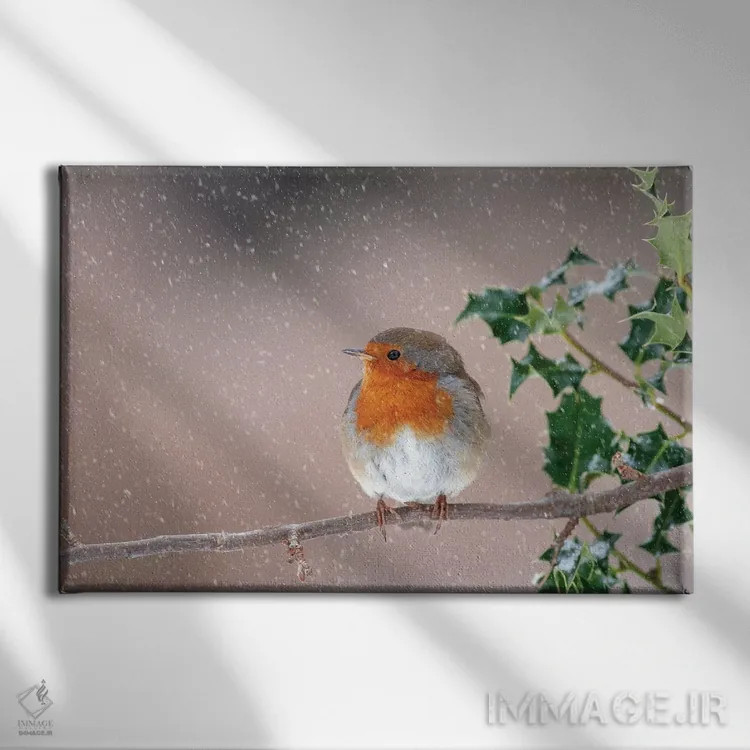 تابلو در دل طوفان ایستادگی کردن ۱ اثر باور میسون - نمای روبهرو روی دیوار